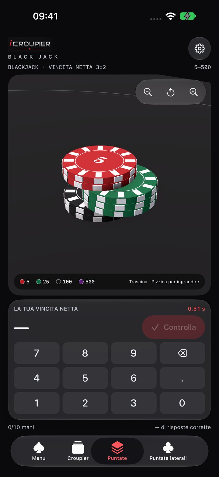 Schermate dell’app · Puntate e pagamenti