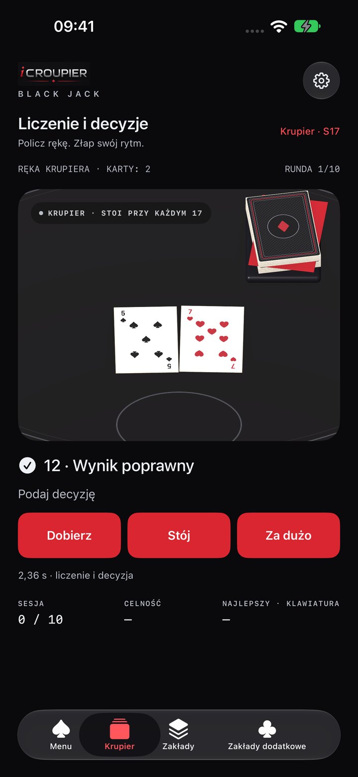 Ekrany aplikacji · Liczenie i decyzje